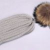 Плетена шапка с Пухче от Естествен Косъм